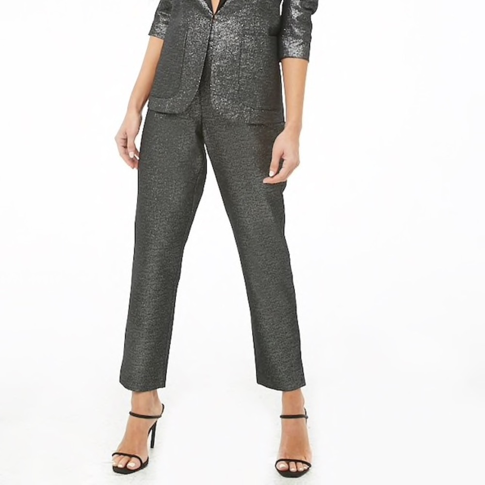 Woven Metallic Pants